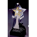 Acrylic Star Embedment Award (3"x7"x3")